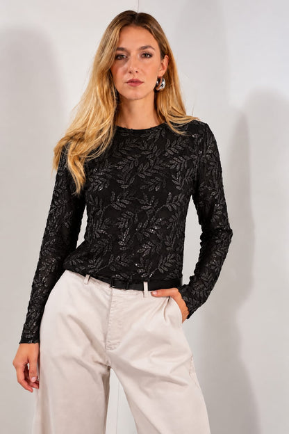 Maglia Pizzo Paillettes